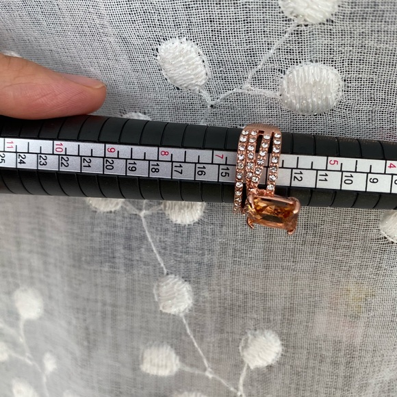 Size 6 Rose gold plated morganite ring - Picture 6 of 7